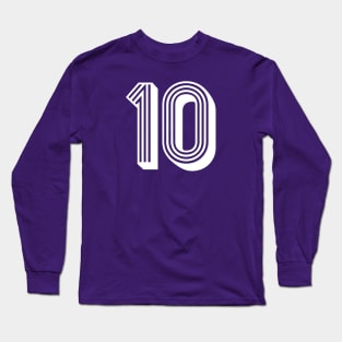 Mexican Team Sports # 10 - White Long Sleeve T-Shirt